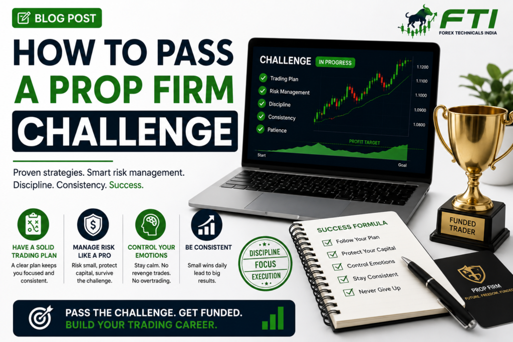 How to pass a prop firm challenge with proper risk management, trading discipline, and a consistent strategy