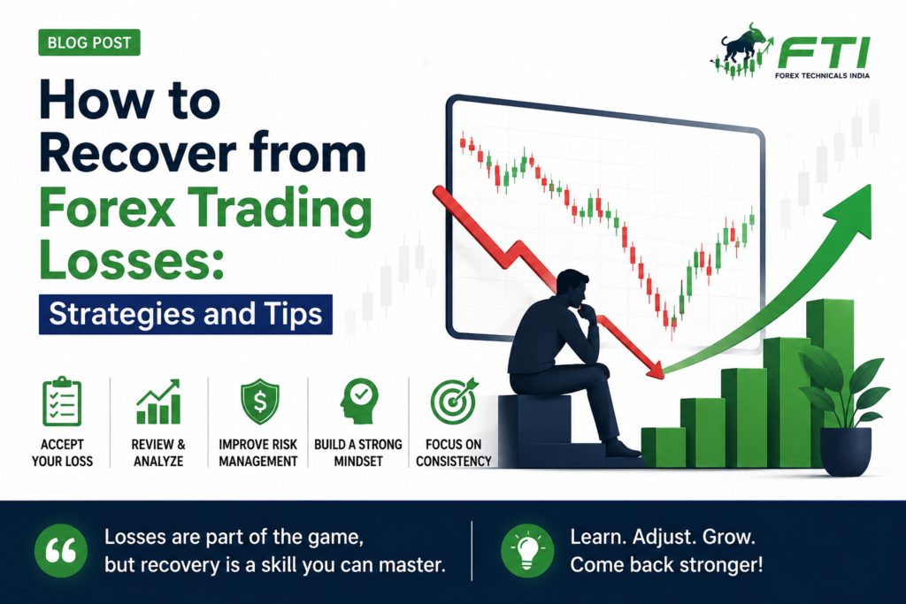 How to recover from Forex trading losses with risk management, trading psychology, and money management strategies.