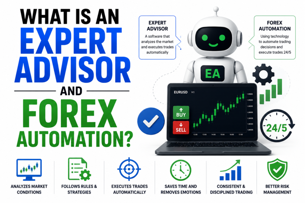 What is an Expert Advisor and Forex Automation? AI-powered Forex EA trading with automated trading strategy.