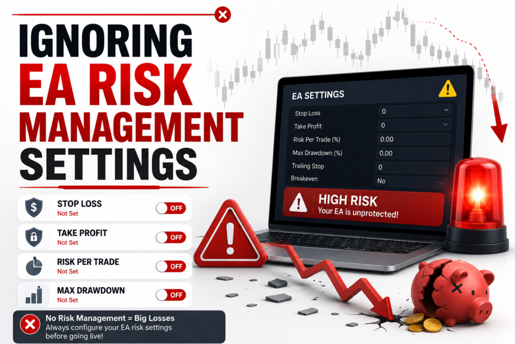 Ignoring EA Risk Management Settings in Forex Expert Advisor can increase trading risk and lead to significant losses.